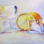 Lemon and Ice, 22x26, acrylics